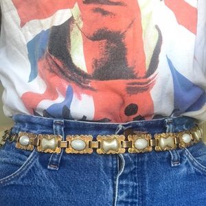 VTG gold and pearl belt
